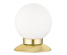 Reality Leuchten, Lampada da tavolo, Vetro, integrato, 3Â W, in ottone opaco, 10Â x 10Â x 13Â cm