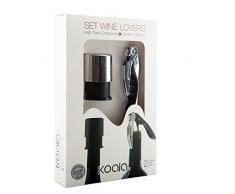 Koala 6335Â CC01Â Set cavatappi e pompa da vuoto, Argento