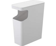 YAMAZAKI home 3988 - Tavolino e bidone della Spazzatura Bianco