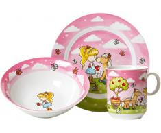 Ritzenhoff & Breker Lilly 407624 - Set di stoviglie per bambini, in porcellana