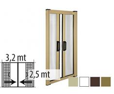 IRS Zanzariera Sottile avvolgibile Orizzontale ZO06132025015, Avorio, Misura 320x250 cm