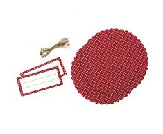 RAYHER 68001000Â Decorativo Set F. Barattolo di marmellata Punti, SB BTL 1set