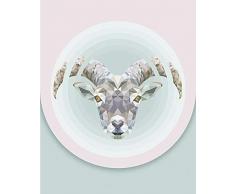 Komar - Quadro da Parete Capricorn, per Soggiorno, Camera da Letto, Decorazione, Stampa Artistica, Disponibile in 3 Misure, Multicolore, P090-40x50