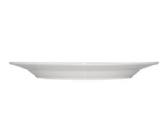 Olympia Whiteware - Piatti da portata con bordo largo per stoviglie, stoviglie, alimenti, ristoranti, bar, buffet, 202 mm (Ã) mm, confezione da 12.