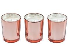 RITZENHOFF 5090003 Aroma Naturals Luxury Set di 3 Candele profumate, Nero/Rosa, 5 x 5 x 6 cm, 3 unitÃ 