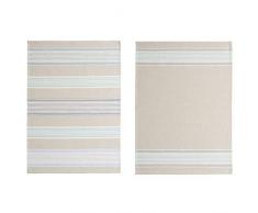 Coucke Set di 2 Strofinacci a Nido dApe in Puro Cotone, Romeo e Juliette