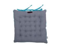 Ragged Rose Paddy Pianura Cuscino per Sedia, 100% Cotone, Grigio, 40Â x 40Â CMS