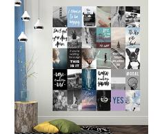 WALPLUS - Adesivo da Parete Rimovibile House Rules - Francese Decorazione da Parete per casa, Soggiorno, Cucina, Ristorante, caffÃ¨, Hotel