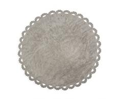 Aratextil Chanel Tappeto per Bambini, Cotone, Grigio, 140Â cm Dia
