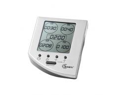 Sunartis ec341Â a Digitale 5Â Zone Timer da Cucina con Acciaio Inossidabile Caricamento Timer, Nero, 11Â x 8,5Â x 4Â cm