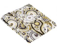 San Carlos Narumi Plaids Divano, Poliestere, Grigio, Singolo, 160Â x 130Â x 3Â cm