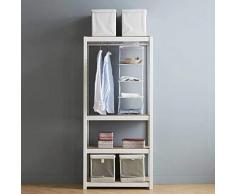 Dcasa - Scaffale modulare a 4 Ripiani, da Ufficio, per Decorazioni, Feste, Articoli per la casa, Unisex, per Adulti, Colore: Unico