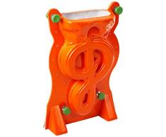 Martellato riutilizzabili a Forma di Scultura di Ghiaccio Stampo, Arancione/Bianco