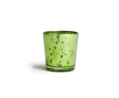 Insideretail Dimensioni: 45 x 45 x 10 cm, 2,5, Effetto Vetro portacandele per Matrimonio, Confezione da 24, Colore: Verde