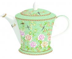 R2S 1350Â Pala Palace Garden Aqua teiera 1L Bone China Verde 14.2Â x 19.4Â x 14.8Â cm