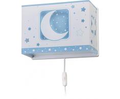 Dalber - Lampada da parete E-27, Chiaro di luna blu, Multicolore, 31 x 13 x 22.5