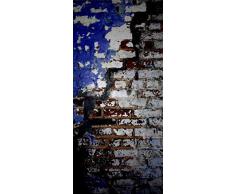 ID PeelitStickit-048 60 x 130 cm, Colore: Rosso Effetto Muro di Mattoni in Stile, di Alta qualità , Carta da Parati, in Vinile, da Parete