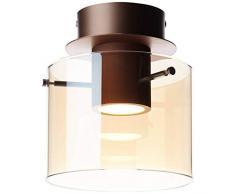 Brilliant Beth â Plafoniera LED 1 FLG Rame Opaco/Ambra