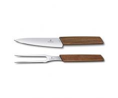 Victorinox Swiss Modern - Set di 2 coltelli trincianti in Noce