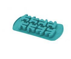 HappyFlex HF05617 Ghiacciopitagora Formaghiaccio, Silicone, Blue, 30x17.5x3.7 cm