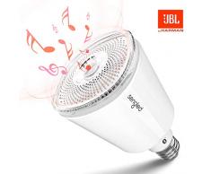 Sengled Solo Pro Lampadina Musica a LED E27 Speaker Bluetooth integrato, Compatibile con Alexa e Google Home, Controllo da APP Luce Calda 2700K, BR30, Impermeabile Perfetto per Bagno, Soggiornno