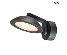 SLV MALU WL - Lampada LED da parete per esterni, IP55, 3000 K, in alluminio, 9,2 W, colore: Antracite