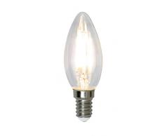Star 352-03 Lampadina LED LED a filamento, 3,2 W, E14, trasparente, 9,8 x 3,5 x 3,5 cm