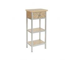BigBuy Home - Tavolino in MDF (46 x 33 x 98 cm) by Craftenwood, multicolore, taglia unica