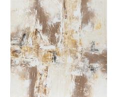 Angie Decoration Quadro Astratto Moderno Moderno 100x4x100 cm Marrone