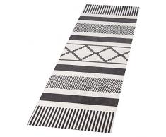Zala Living Urban - Tappeto da Cucina, in Poliammide, Lavabile, 140 x 45 x 0,5 cm, Colore: Nero