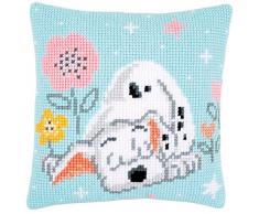 Kit per Punto Croce Cuscino Disney Dalmata, Stick Immagine vorgezeichnet Kit per Punto Croce Cuscino, vorbeze ichnet, Cotone, Multicolore, 40Â x 40Â x 0,3Â cm