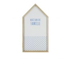 THE HOME DECO FACTORY hd3108/2WEB Scatola a Chiavi Casa Legno Paulownia Bianco 14, 80Â x 8Â x 27, 40Â cm