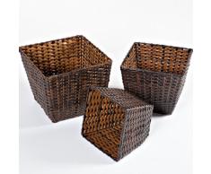 DiKasa PORTAVASO Quadrato POLYRATTAN 32X32H27