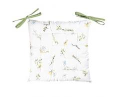 Clayre & Eef HFL29 - Cuscino per Sedia in gommapiuma, ca. 40 x 40 cm