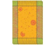 Le linge de Jules Set di 2 Strofinacci Jacquard 50 x 70 cm, 100% Cotone di qualitÃ Superiore, Sandy