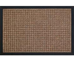 ID, 6080 10 Impatto Tappeto Quadrato-Zerbino in Fibra, in Polipropilene/caucciÃ¹, 80 x 60 x 1 cm.