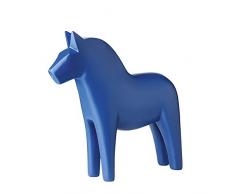 Rikki Tikki 601325 - Soprammobile a Forma di Cavallo, Serie Just, Altezza: 20 cm, Colore: Blu Denim