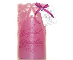 Boxer Gifts Daughter Cera Senza Fiamma Candela, Rosa