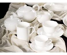 H&H Pengo 9546473 Lattiera, Bone China, 260 CC, Bianco, Avorio