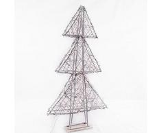 DiKasa Albero Natale Ramo Bianco C/LUCI CM 55H100