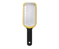 OXO Good Grips Etched Medium Grater Grattugia, Stainless Steel, Giallo