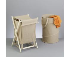 Zeller 13230 - Portariviste in Poliestere e Alluminio, Colore: Beige