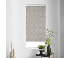 store dintÃ©rieur Tenda avvolgibile Imp. Japonais 120 x 180 Poliestere Moderno Bianco, Grigio, 60 x 180 cm