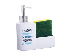 Dcasa - Dispenser di spugne Integrate sul Piano di Lavoro, Accessori per Vasca da Bagno, Decorazione per la casa, Unisex, per Adulti, Colore: Unico