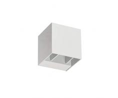 Vivida - Iride Applique Led A Cubo Da Esterno Flussoregolabile Con Finitura Bianca