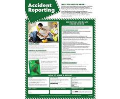 Segnalazione incidenti | Salute e sicurezza Poster | Carta lucida laminata 850mm x 594 mm (A1) | Cartelle per la salute e la sicurezza Ufficio e Commerciale | Schede educative by Daydream Education