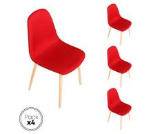 Eurosilla Verona Sedia, Rosso, 1