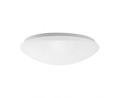 ROLUX DF 7018 WW a +, lampada led da soffitto e da parete 230 V/rotondo, Plastica, 18 W, Bianco, 36 x 36 x 10,5 cm