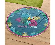 Douceur dIntérieur - Asciugamano da Spiaggia, Multicolore (0) 150 cm