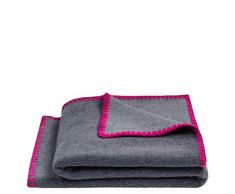 Zoeppritz since 1828 - Coperta in Pile Morbido per Bambini, con Punto allUncinetto a Conchiglia, Morbida, 80 x 100 cm, 331 Wild Blossom, 80 x 100 cm